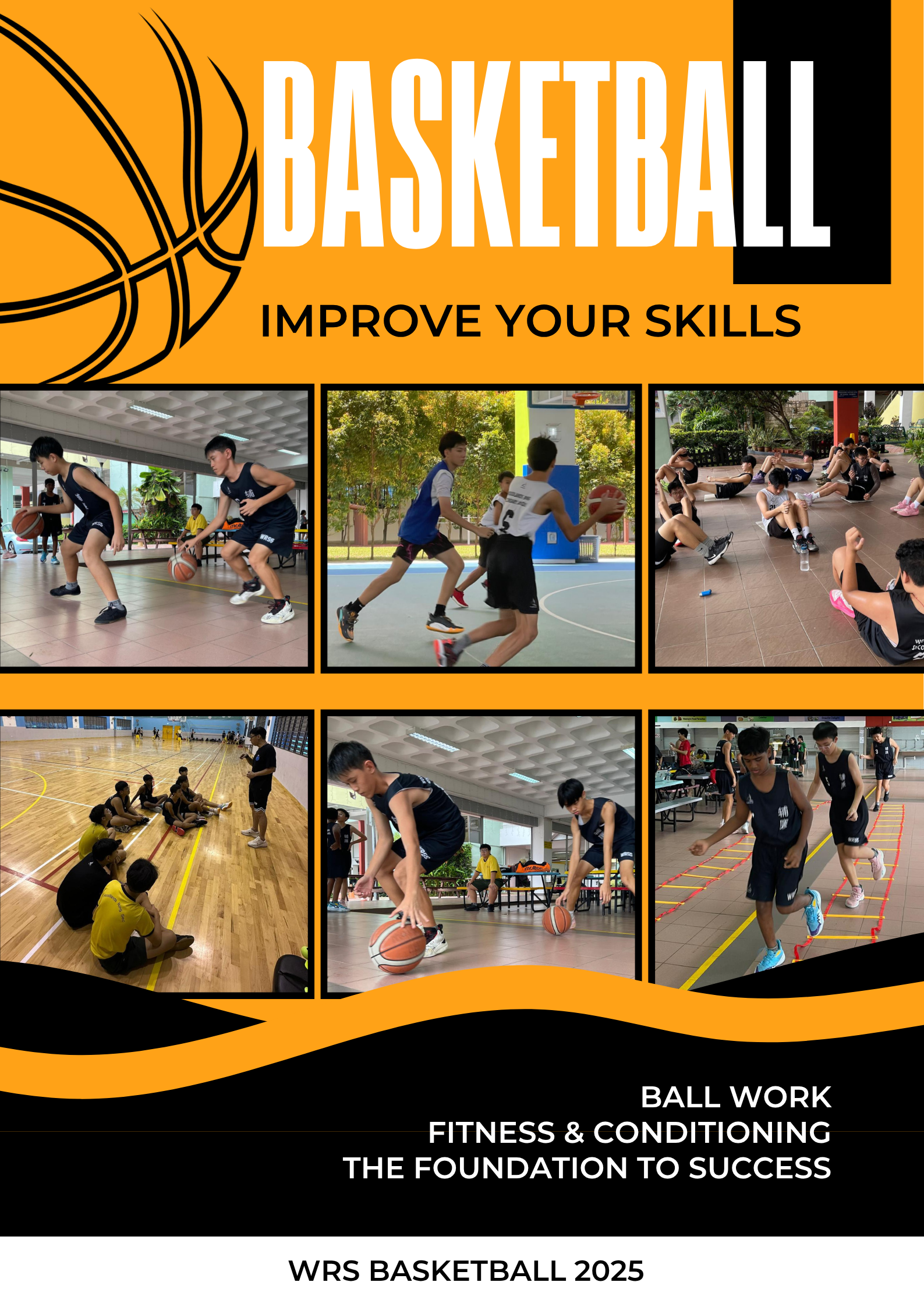Basketball Training Collage